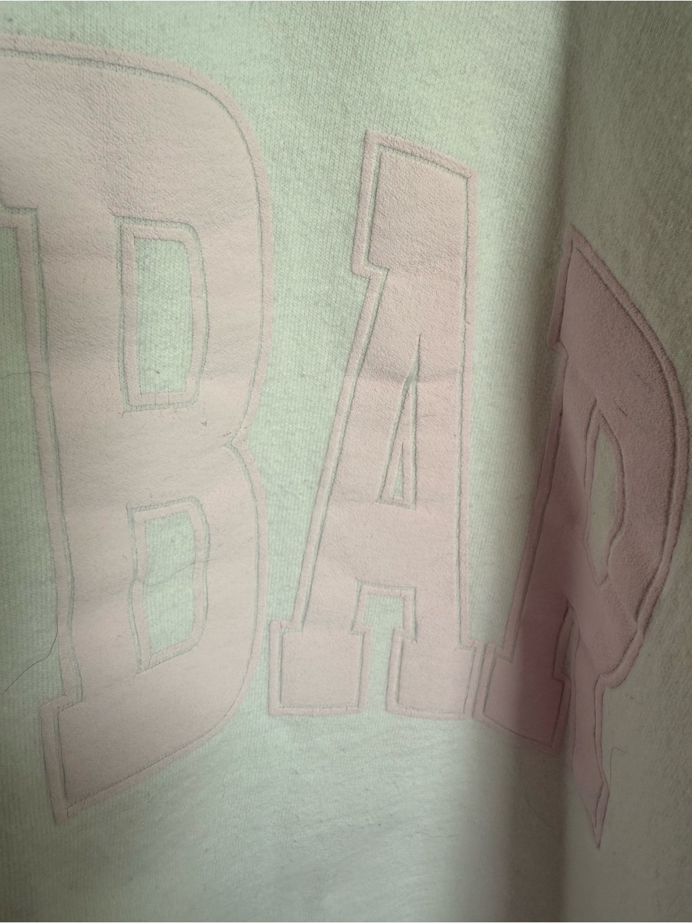 The Bar White Sweatshirt with Black Brand Tag - Picture 6 of 6